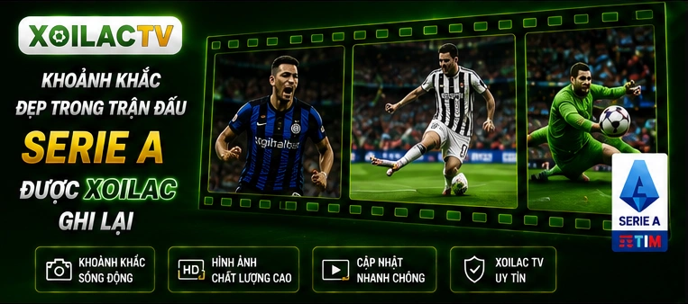 Khoảnh khắc đẹp trong trận đấu Serie A được Xoilac ghi lại